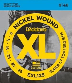 D’Addario EXL125 Plain Steel Electric Guitar Strings Set